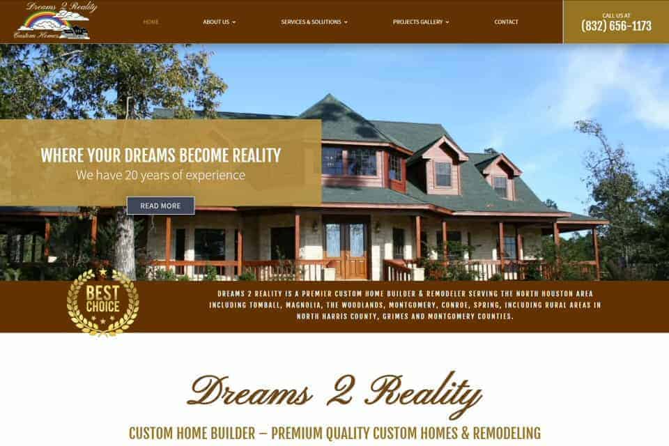 Dreams 2 Reality Custom Homes & Remodeling by KELCO Tool & Machine