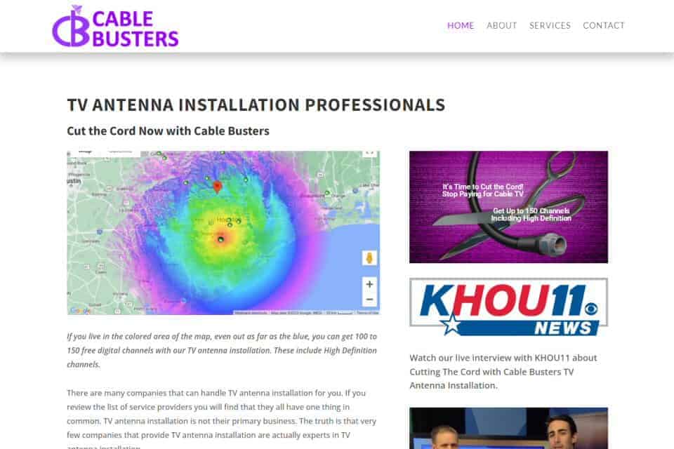 Cable Busters TV Antenna Installation by KELCO Tool & Machine